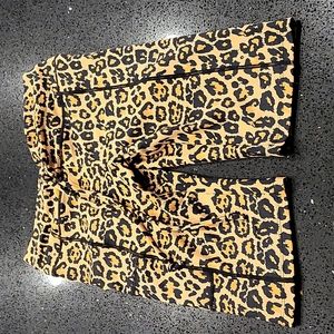 Celestial Bodiez Leopard Biker Shorts Size Medium